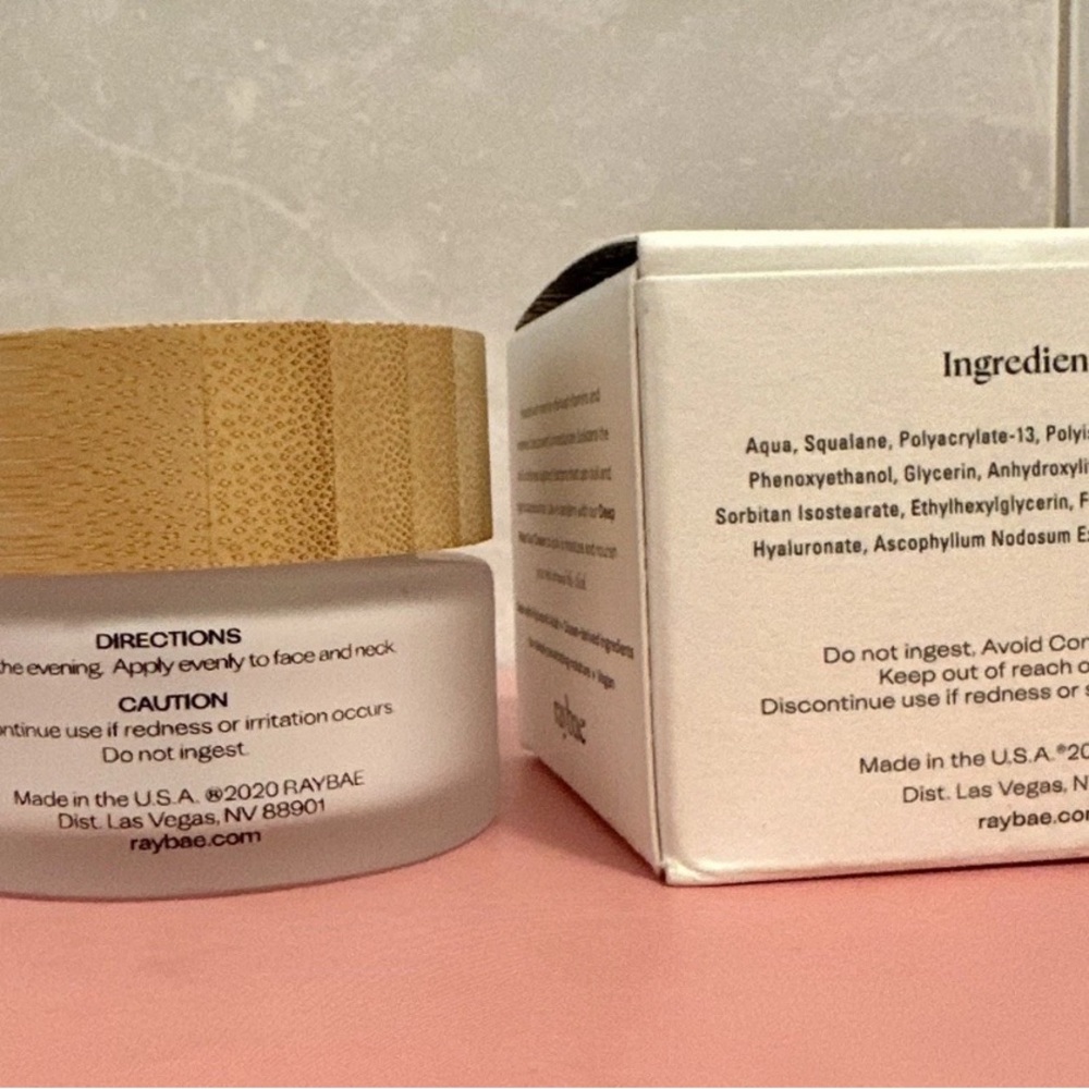 Luxury Raybae Deep Water Night Cream 2 oz - New in Box! SOLD OUT IN MANY STORES - Picture 5 of 9